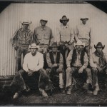 Robb Kendrick. "This image was made while on assignment for National Geographic documenting the evolution of the North American Cowboy. This project resulted in the book 'STILL: Cowboys at the Start of the Twenty-First Century' by UT Press. This group shot was taken on the Diamond A ranch in Arizona. For this project I drove over 41,000 miles and photographed on 68 ranches from Mexico, 14 U.S. states west of the Mississippi River, and two Provinces in Canada. Cowboys from back to front left to right: Joy Herman, Beano Kimball, Heath DeNell, and Ken Saucier. Front: Jake Rodgers,Don Crowley, Matt Bruton, and JB Kessler. Date image made: October 2006