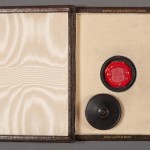 Wax impression of Charles Dickens's seal. Photo by Pete Smith.