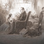 Etching illustration from "David Copperfield." Photo by Pete Smith.