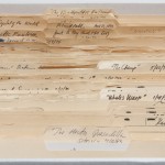 Document box with files related to short stories by T. C. Boyle. Photo by Pete Smith.