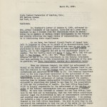 First page of letter from Morris Ernst to Birth Control Federation, dated March 30, 1939. Morris Ernst collection.