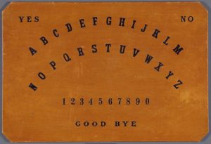 Doyle’s Ouija board. Arthur Conan Doyle Personal Effects Collection. Photo by Pete Smith.