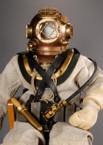 The Robert De Niro collection, which was donated to the Ransom Center in 2006, includes the costume that was worn by Cuba Gooding, Jr. in the movie "Men of Honor" (2000). Photo by Pete Smith.