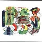 Page from Henry Miller's "Insomnia or the Devil at Large" (1970).