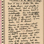 Page from Henry Miller's "Insomnia or the Devil at Large" (1970).