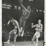 "Clipping a Hawk on the Wing" (St. Louis Hawks vs. New York Knicks). "New York Journal-American," February 25, 1961.