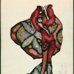 Norman Bel Geddes costume design for Gypsy Woman in "The Miracle," ca. 1924. Image courtesy of the Edith Lutyens and Norman Bel Geddes Foundation.