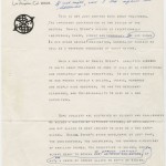 Anaïs Nin was a consistent supporter of Stern and his work. She wrote this letter to provide Stern with promotional material for his books, and her manuscript note at the top of the page implores him to use her supplied praise however he sees fit.