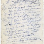 Page from Stern's journal. Copyright © Estate of Daniel Stern. Used by permission. All rights reserved.