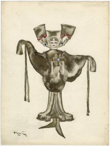 Norman Bel Geddes costume design for Noble Gentleman in "The Miracle," ca. 1924. Image courtesy of the Edith Lutyens and Norman Bel Geddes Foundation.