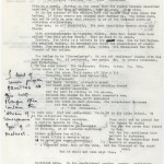 Nicolas Freeling's working draft fragments, notes and letters with Peter Zimmerman related to the work that came to be known as "Gadget." 1971–1975.