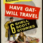 "Have Gat—Will Travel" by Richard S. Pranther. 1957. Throughout the late 1930s, Penguin Books and Pocket Books dominated the American paperback industry with their cheap reprints of books that had already appeared in hardcover. Fawcett Books, a smaller company that marketed primarily crime novels and westerns to a male audience, had difficulty paying copyright costs for existing titles. In the late 1940s, therefore, Fawcett introduced Gold Medal Books, a line of 25-cent paperback originals. Gold Medal Books was the first paperback imprint to use exclusively original material, and it launched the careers of multiple pulp writers—such as Richard S. Pranther and Kurt Vonnegut—who abandoned magazines to get advances from Fawcett. Gold Medal Books also became well known for their aggressive and sensational advertising campaigns, as you can gather from the moxie-filled copy on the back cover of this 1957 edition of "Have Gat—Will Travel." The Ransom Center’s Ellery Queen book collection houses a large number of Gold Medal Books published by Fawcett in the 1940s and 1950s.