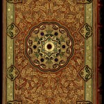 Back cover of Thomas Moore’s “Lalla Rookh” with a jeweled binding by Sangorski & Sutcliffe. Photo by Pete Smith.
