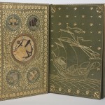 “The Hunting of the Snark” has semiprecious stones inlaid inside the front cover. Photo by Pete Smith.