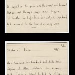 Undated children's verse cards from Sara Coleridge collection. These verses—on such topics as English history, Latin vocabulary, and animals—formed the foundation for Coleridge's “Pretty Lessons in Verse for Good Children and Lessons in Latin, in Easy Rhyme,” published in 1834.