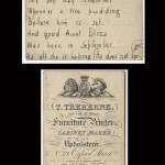 Undated children's verse cards from Sara Coleridge collection. These verses—on such topics as English history, Latin vocabulary, and animals—formed the foundation for Coleridge's “Pretty Lessons in Verse for Good Children and Lessons in Latin, in Easy Rhyme,” published in 1834.