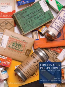 Cover of The Getty Conservation Institute newsletter Conservation Perspectives.
