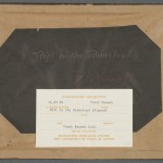 "Rift in the Rain Cloud" by Frank Reaugh (1860-1945), back of framed work. Photo by Pete Smith.