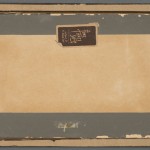 Untitled [light pink with hills] by Frank Reaugh (1860-1945), verso, showing sketch of a landscape. Photo by Pete Smith.