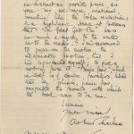 Autograph letter from Arthur Machen to Munsen Havens dated September 23, 1923. Letter from Arthur Machen Reproduced by permission of A.M. Heath & Co Ltd.