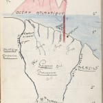 A map of French Guiana and Devil’s Island, illustrated by Belbenoit.