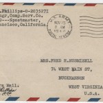 Airmail came by way of San Francisco for troops stationed in the Pacific Theatre of World War II.