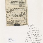 1944 correspondence from Phillips' father becomes a letter from a character, Mitch, in "Machine Dreams." The marginalia shows how Phillips draws from her family's history to develop characters in her fiction.