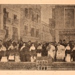 Scene illustration from the zarzuela “Maldición gitana”, 1902.