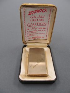 Zippo lighter from Carson McCullers personal effects collection. Photo by Jenn Shapland.