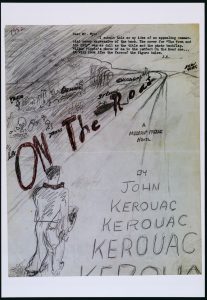 Art concept related to Ed Ruscha's artist book edition of Jack Kerouac's novel "On the Road." The edition was published in 2010.