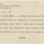 The caption provided on back of photo Hitchcock identifies him as a "Heavyweight in a Light Mood."