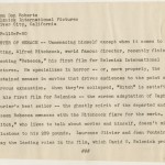 The caption provided on back of photo of Hitchcock refers to him as the “Master of Menace.”