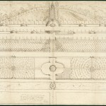 Sketch of a garden for the Duke of Norfolk's house at Albury in Surrey, 1667, by John Evelyn.