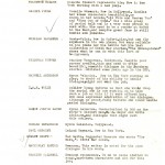 List of suggested writers for Gone With The Wind, ca. 1937.