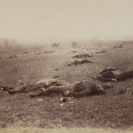Timothy O’Sullivan. “A Harvest of Death,” July 4, 1863. Albumen silver print.