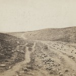 Roger Fenton. “The Valley of the Shadow of Death,” 1855. Salted paper print from a paper negative.