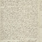 Page from Mary Evelyn’s instructions on how to set up a household in London in 1675.