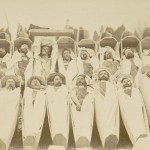 Unknown photographer. “Insurgents in Coffins, Paris,” 1871. Albumen print.