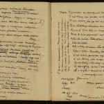 Page from Boleslaw Lesmian's manuscript of "Zdziczenie Obyczajow Posmiertnych."