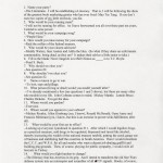 “If I Were President” typescript of contribution published in February 1998 issue of George.