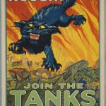 August William Hutaf (1879–1942). “Treat 'em rough. Join the tanks.” 1917. Lithograph. 104 x 70 cm.