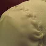 Arm attached to dress form. Photo by Jill Morena.