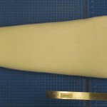 Leg pattern cut from Fosshape. Photo by Jill Morena.