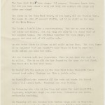 Typescript of Ian McEwan's short story "A Very Very Very Very Very Old Lady," dated Aug. 21, 1975. McEWan wrote the story for his then-5-year-old stepdaughter Polly for her to illustrate.