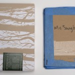 Cardboard mock-up for McSweeney's Quarterly Concern, Issue 16 (May 2005) next to final printed copy.