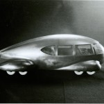 Model of Norman Bel Geddes's "Motorcar No. 9." Ca. 1933. Photo by Pete Smith.