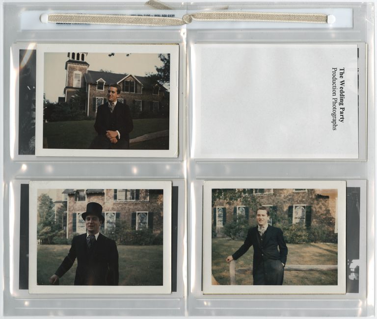 Production stills of Robert De Niro from "The Wedding Party," directed by Brian De Palma.