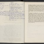 Script for "The Wedding Party," directed by Brian De Palma, with Robert De Niro's annotations.