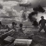 David Douglas Duncan. "From the heights of Con Thien, the U.S. Marines of Mike Company look down upon the DMZ during daily fighter-bomber attacks on the enemy." Vietnam, September/October 1967.