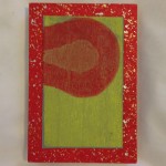 Cover for an accordion artist’s book titled, “Sun,” by Heather Hamilton.